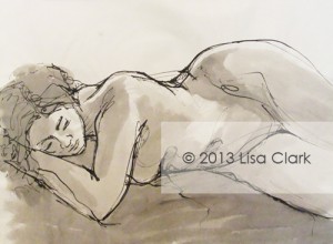 Reclining Nude Illustration